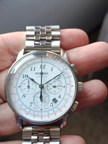 Zeppelin chronografo movimento - chronografo,